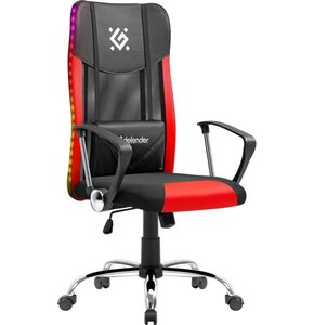 Fotel DEFENDER West RGB Czarno-czerwony