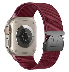 Pasek BELINE Oblique do Apple Watch 42/44/45/49mm Czerwony