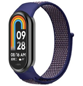 Pasek BELINE NylonLoop do Mi Band 9/8 Granatowy