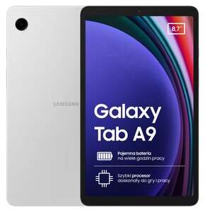 Tablet SAMSUNG Galaxy Tab A9 8.7" 8/128 GB LTE Wi-Fi Srebrny