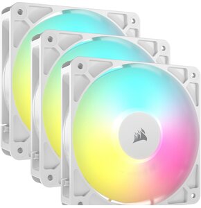 Wentylator CORSAIR RS120 PWM ARGB Biały (3 szt.)