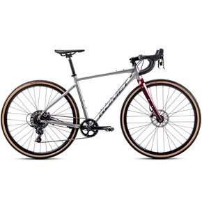 Rower gravel ROMET Boreas 2 U21 28 cali Jasnografitowo-bordowy 2024