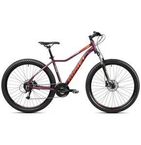 Rower górski MTB ROMET Jolene 7.2 D15 27.5 cala damski Purpurowo-pomarańczowy