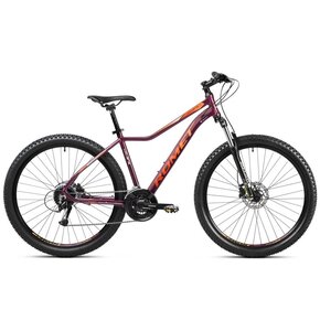 Rower górski MTB ROMET Jolene 7.2 D15 27.5 cala damski Purpurowo-pomarańczowy