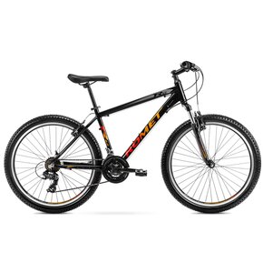 Rower górski MTB ROMET Rambler R6.0 M17 26 cali Czarno-pomarańczowo-czerwony