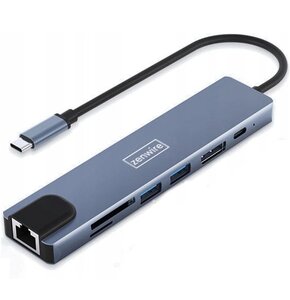 Hub ZENWIRE BYL-2311 8w1 USB Typu C 3.2 Gen. 1, Pasywny