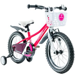 Rower dziecięcy GERMINA BMX 16 cali dla dziewczynki Różowy