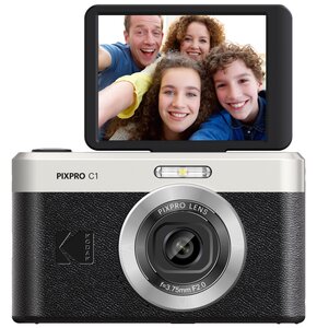 Aparat KODAK Pixpro C1 Czarny 13Mpix, 4x zoom, 1/3" BSI CMOS