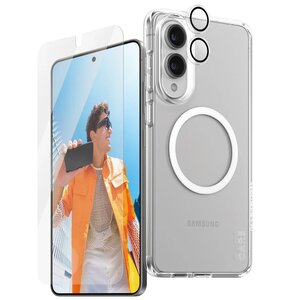 Etui PANZEGLASS Care 3w1 do Samsung Galaxy S25 Edge + Szkło + Szkło na obiektyw
