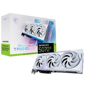 Karta graficzna MSI GeForce RTX 5070 Ti Gaming Trio OC 16GB DLSS-4 Biały