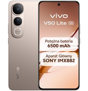 Smartfon VIVO V50 Lite 5G 8/256GB 6.77" 120Hz Złoty