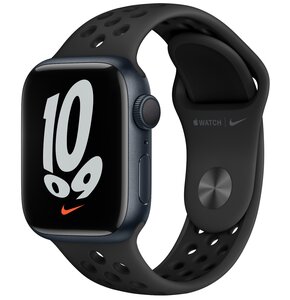 APPLE Watch 7 Nike GPS 45mm koperta z aluminium (północ) + pasek sportowy (antracyt)