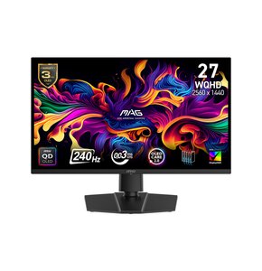 Monitor MSI Mag 271QP QD-OLED X24 26.5" 2560x1440px 240Hz 0.03ms [GTG]