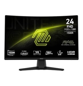 Monitor MSI Mag 242C 23.6" 1920x1080px 180Hz 1ms [MPRT] Curved