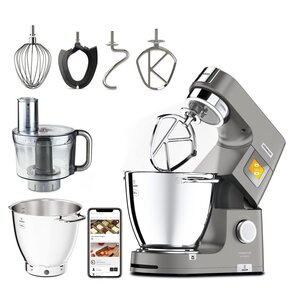 Robot kuchenny planetarny KENWOOD KWL90.244SI Titanium Chef Patissier XL 1400W z wagą i funkcją podgrzewania (2 misy)