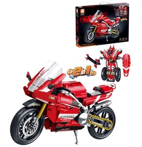 Klocki plastikowe QBI Czerwony motocykl FC9306