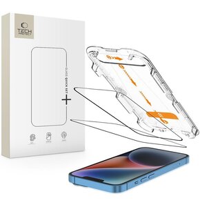 Szkło hartowane TECH-PROTECT Quick Set+ do Apple iPhone 13/13 Pro/14/16e Czarny (2 szt.)