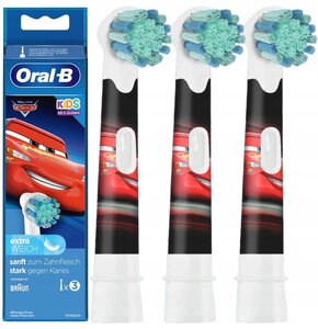 Oryginalna końcówka szczoteczki ORAL-B Kids EB10S-3 Cars (3 szt.) (Dla dzieci od lat 3)