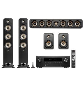 Kino domowe DENON AVR-X1800 + POLK AUDIO Signature elite ES60 + ES15 + ES35C Czarny
