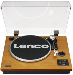 Gramofon LENCO LS-55WA Orzech, Manualny, Napęd paskowy,BT,USB,Wbudowane głośniki,Prędkość odtw. 33 1/3, 45, 78 obr./min