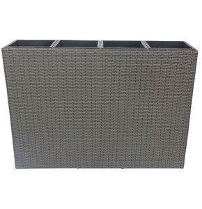 Doniczka PATIO Rattan 140 Popielaty