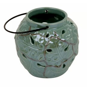 Lampion ceramiczny MY HOME Tropic 66569 Zielony