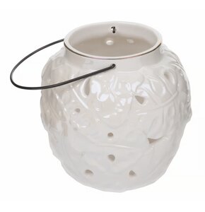 Lampion ceramiczny MY HOME Tropic Biały
