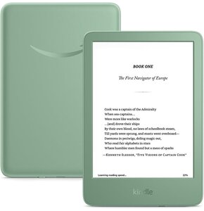 Czytnik e-booków AMAZON Kindle 6", Podświetlany ekran, Wi-Fi, Bez reklam Zielony