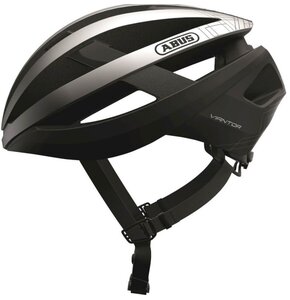 Kask rowerowy ABUS Viantor Czarno-srebrny Szosowy (rozmiar L)