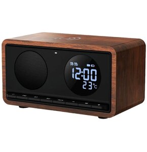 Radiobudzik MANTA Rimini RDI912B Czarny ładowanie indukcyjne telefonu