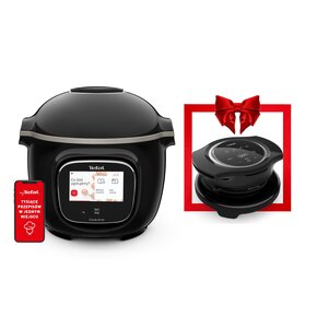 Multicooker TEFAL Cook4Me Touch CY9128 (Wi-Fi) z możliwością funkcjonalności AirFryera, oraz dostępem do ponad 1000 darmowych przepisów