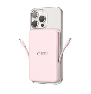 Powerbank TECH-PROTECT PB31 LifeMag MagSafe 10000 mAh Różowy