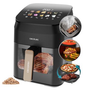 Air Fryer Frytkownica beztłuszczowa CECOTEC Cecofry&Grill Smoking 4500 3 w 1 z ukrytym grillem i wędzarnią