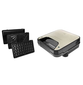 Opiekacz GÖTZE & JENSEN SM531X Inox 750W 3w1 wymienne płytki kanapki gofry grill