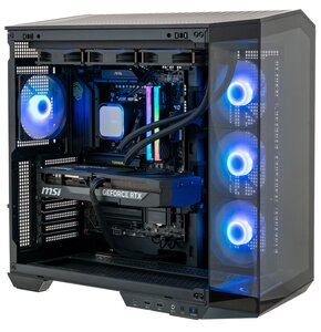 Komputer MAD DOG Powered by MSI PANO100-A01DR32 R7-9800X3D 32GB RAM 1TB SSD GeForce RTX5080 DLSS 4 Wi-Fi