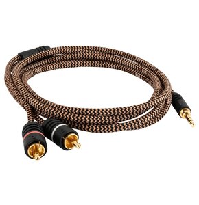 Kabel Jack 3.5 mm - 2x RCA PROSON Arctic 2m