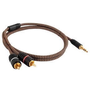 Kabel Jack 3.5 mm - 2x RCA PROSON Arctic 1m