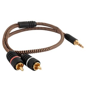 Kabel Jack 3.5 mm - 2x RCA PROSON Arctic 0.5m