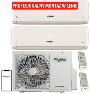 Klimatyzator Multisplit, Pompa ciepła powietrze - powietrze WHIRLPOOL WA36ODU32 (2 pomieszczenia) z usługą montażu