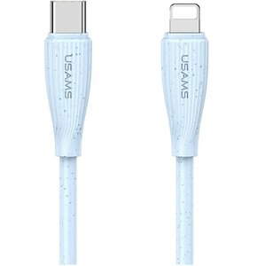 Kabel USB-C - Lightning USAMS Green Series SJ717 30W 1 m Niebieski