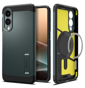 Etui SPIGEN Tough Armor MagSafe do Samsung Galaxy S25 Edge Zielony