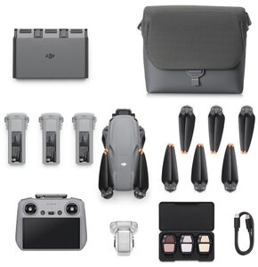 Dron DJI Air 3S Fly More Combo (DJI RC 2) Aparatura z ekranem, Czas lotu do 45 min.
