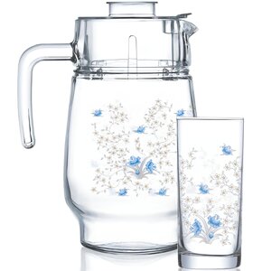 U DZBANEK LUMINARC ROMANTIQUE 1.6 L + 6 SZKLANEK 0.27 L
