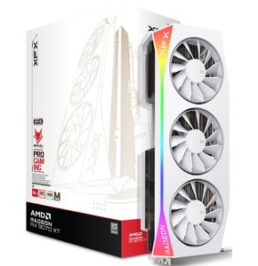 Karta graficzna XFX Mercury Radeon RX 9070 XT OC RGB White Magnetic Air Edition 16GB