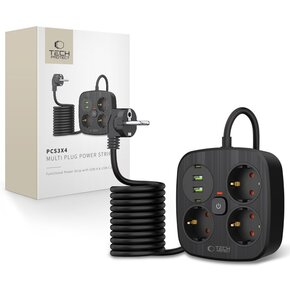 Listwa TECH-PROTECT PCS3X4 (2 m) Czarny