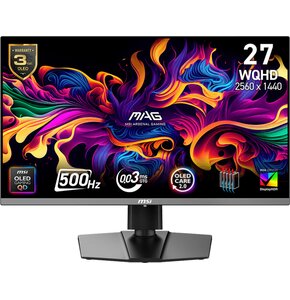 Monitor MSI MAG 272QP QD-OLED X50 26.5" 2560x1440px 500Hz 0.03 ms [GTG]