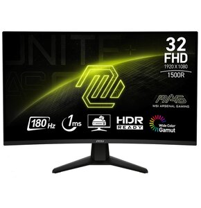Monitor MSI MAG 32C6 31.5" 1920x1080px 180Hz 1 ms [MPRT] Curved