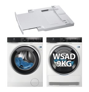 Pralka ELECTROLUX MEW4EH9Y7P SteamCare 700 9kg 1400 obr UniversalDose + Suszarka ELECTROLUX MEWD4E9C7CP + Łącznik AEG A1WYHSK1