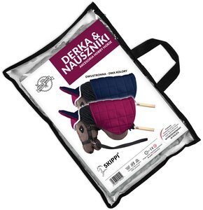 Derka i nauszniki SKIPPI Hobby Horse GAD03044 Fuksjowo-granatowy