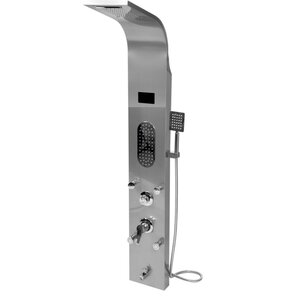 Zestaw prysznicowy natynkowy FALA Steely 5 75978 z deszczownicą Inox